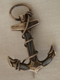 Anchor Brooch - Victorian Sterling Silver set with Grey Banded Agate 1898 (sold)