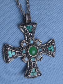 Anglo Saxon Cross Necklace - Vintage signed Miracle Jewellery (Sold)
