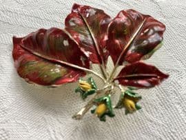 Another Vintage Exquisite Brooch - 1960's Copper Beech Brooch by Exquisite