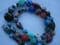 Antique and Vintage Glass Bead Necklace with sterling silver clasp (SOLD)