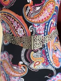 Antique Double Buckle Belt Extender - Butterflies - Circa 1900s - Edwardian Belt Buckle