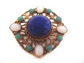 Antique Jewelled Brooch in the Arts and Crafts style (SOLD)
