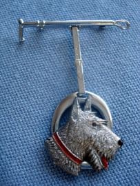 Art Deco Brooch - Terrier Dog by Charles Horner (Sold)