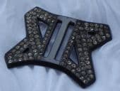 Art Deco Diamante set Celluloid Buckle or Hat Trim Circa 1930's