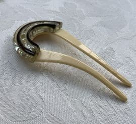 Art Deco Hair Comb set with Foil Sparkles