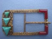 Art Deco Jewelled Buckle - Bohemian circa 1920