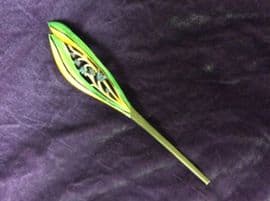 Art Nouveau Hat Trim - Celluloid Floral Sew-On Hat Ornament