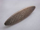 BABY brooch - Engraved design- Circa 1900 - 1920s - Silver (SOLD)