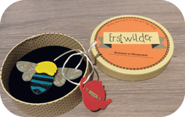 Bee Pin by Erstwilder -  Bee Brooch