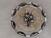 Bunch of Flowers Scarf Ring - 1950s Aluminium Scarf Clip (Sold)