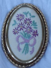 Bunch of Purple Daisy-Type Flowers all tied up in a Purple Bow! (SOLD)