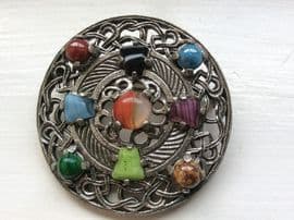Celtic Jewelled Cross Brooch Pendant by Miracle (SOLD)