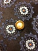 Classic Cultured Pearl Gold Plated Tie Pin or Tie Tack circa 1960s