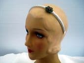 Daisy (Give me your answer do...) - Vintage Bohemian Brooch on New Silver Grecian Style Band