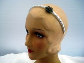 Daisy (Give me your answer do...) - Vintage Bohemian Brooch on New Silver Grecian Style Band