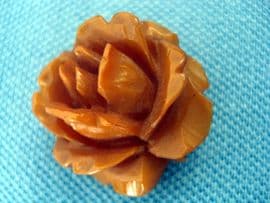 Deep Carved Bakelite Rose Brooch circa 1935 - 1940 (SOLD)