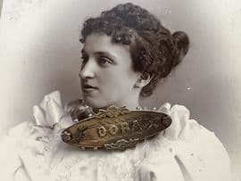 DORA Sterling Silver Name Brooch - Birmingham 1886