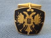 Double Headed Eagle on Cufflinks - Toledo Spanish Work Circa 1960s - 1970s   (Sold)