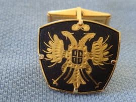 Double Headed Eagle on Cufflinks - Toledo Spanish Work Circa 1960s - 1970s   (Sold)