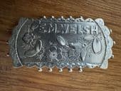 E.M. WELSH -Silver Name Pin - Late Victorian Memorial Brooch