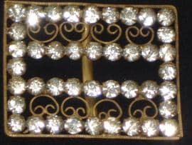 Edwardian - 1920's Diamante Buckle