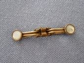 Edwardian Collar Clip Lambournes of Birmingham Mother of Pearl Detail (SOLD)