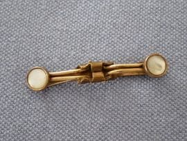 Edwardian Collar Clip Lambournes of Birmingham Mother of Pearl Detail (SOLD)