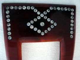 Edwardian to 1920's Celluloid Haircomb set with Diamante (SOLD)