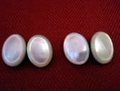 Edwardian to 1920's Oval Mother of Pearl Cufflinks (SOLD)
