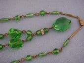 Edwardian to 1920s Crystal Necklace - Antique Crystal Necklace  (SOLD)