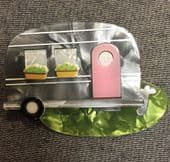 Erstwilder Caravan Brooch - Limited Edition "Happy Glamper" Pin (SOLD)