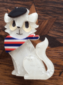 Erstwilder Farrah The French Kitty Brooch - Limited Edition Pin
