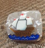 Erstwilder Impossible Voyage Brooch - Limited Edition Ship in a Bottle Brooch (SOLD)