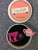 Erstwilder On the 45 limited edition vinyl 45 or LP Brooch from Australia (SOLD)