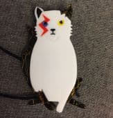 Erstwilder 'Rebel,Rebel' brooch David Bowie tribute pin. (SOLD)