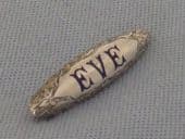 EVE Name Brooch - Eve  Silver and Enamel Hallmarked Birmingham 1892 (SOLD)