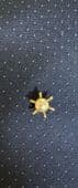 Faux Pearl Gold Plated Tie Pin or Tie Tack circa 1960s 6 point Star