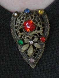 Filigree Dress Clip 1920's/1930's Bohemian SOLD