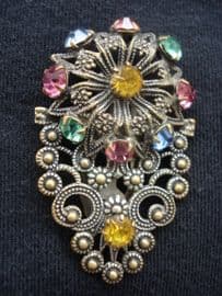 Filigree Dress Clip - Floral detail- 1920's- 30's Era Bohemian (SOLD)