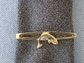 Fisherman's Tie Pin - Leaping Salmon tie Clip by Stratton (SOLD)