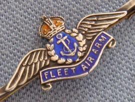 Fleet Air Arm Sweetheart Brooch -Sterling Silver and Enamel (Sold)