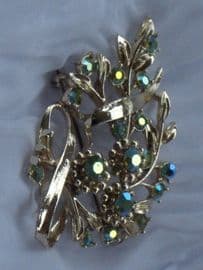 Floral Spray Brooch from1950's -   SOLD