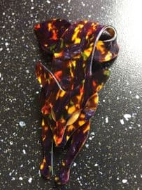 Fox Pin by Lea Stein of Paris - Black Eyed Fox Brooch in Gorgeous Caramel Brown and Gold with (SOLD)