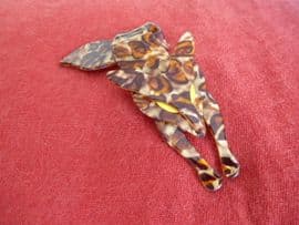 Fox Pin by Lea Stein of Paris - Fabulous Fox Brooch in Leopard Effect Laminate (sold) (2)