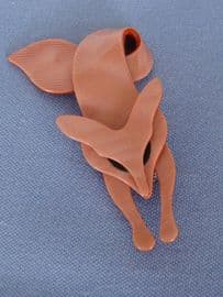 Fox Pin by Lea Stein of Paris - Fabulous Fox Brooch (Sold)