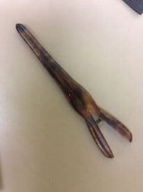 Glove Stretchers - Bakelite-Era Plastic faux Tortoishell  Circa 1910 -1920 - Antique Costume Accessory