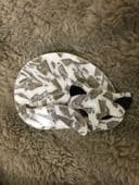 Gomina the Cat by Lea Stein of Paris in striking silver grey and white colours. (sold)