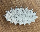 GUSSY -Silver Name Pin - Nickname for Augusta Late Victorian Birmingham 1899