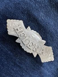 HELENA  Victorian Silver Name Brooch Hallmarked Chester 1899