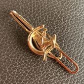 Horse and Rider - Show Jumper - Vintage signed STRATTON Tie Clasp or Clip